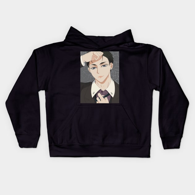 Daisuke Kambe Fanart Kids Hoodie by hanoung